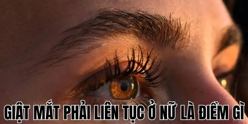 Giật Mắt Phải Liên Tục Ở Nữ Là Điềm Gì